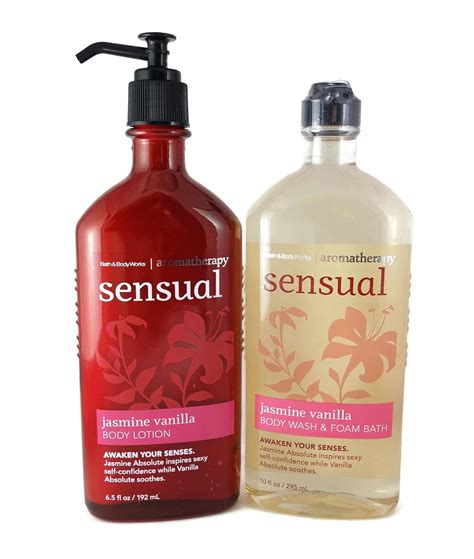 bath body works sensual|jasmine and vanilla body wash.